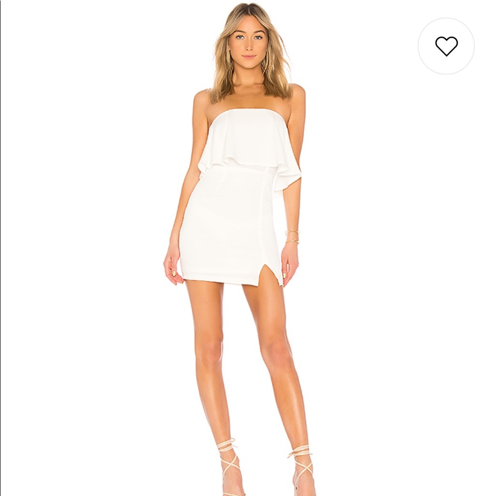 Superdown Catalina Ruffle Tube Mini Dress